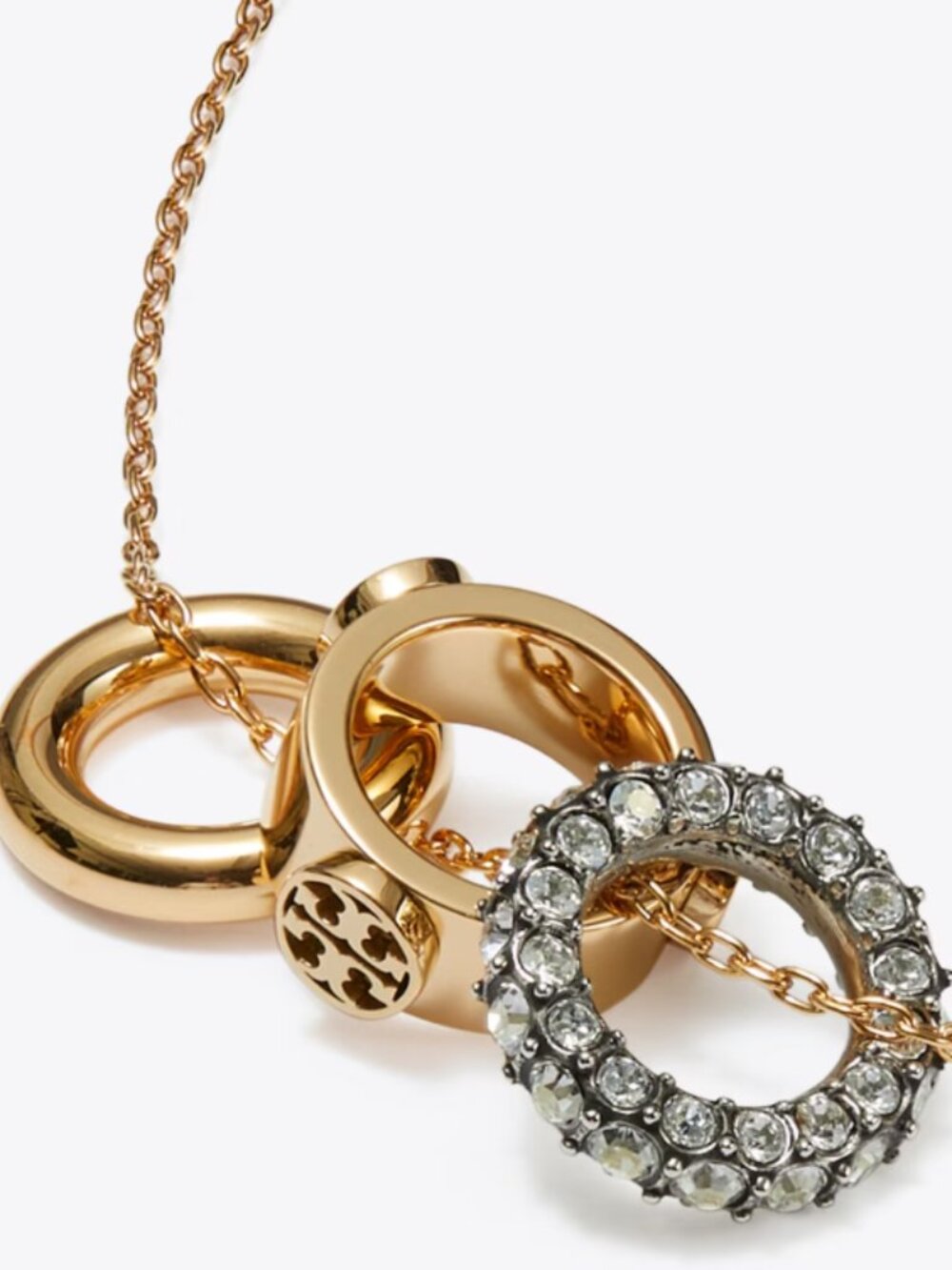 Tory Burch Icon Pave Necklace